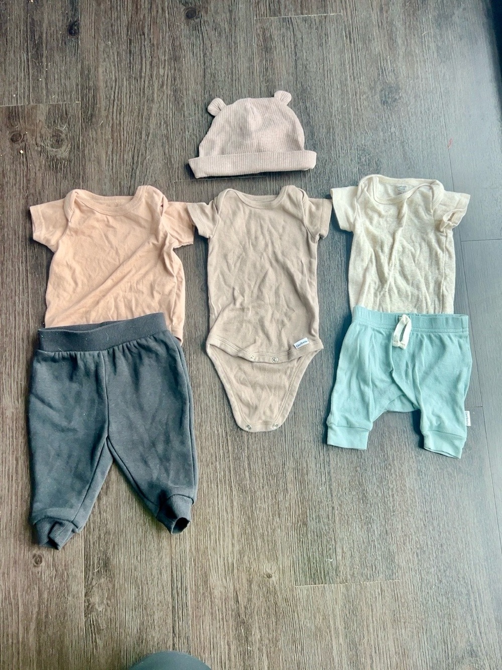 Neutral Tones Kids One-Piece Bodysuit - Beige